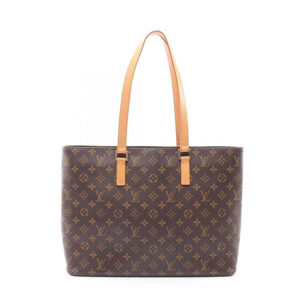 Louis Vuitton Luco Tote Bag Canvas Leather Monogram Brown